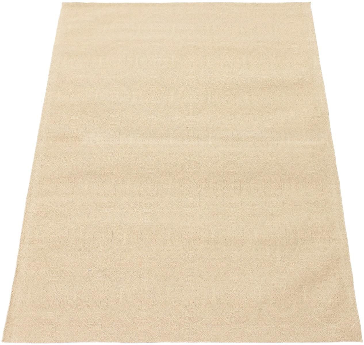 ECARPETGALLERY 4'8" x 6'8" Transitional Collage Handmade Area Rug for Living Room, Dining Room and Bedroom in Brown