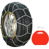 HKN140 Snow Chains For Car Pickup Trucks SUV Universal Snow Tire Chains Emergency Thickening Tire Chains Tire Traction Chain, Applicable Tire Width 235 245 255 275(16"17"18"19"20") - Set of 2