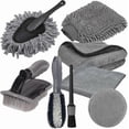 thumbnail image 1 of Gadlane 9 Piece Car Cleaning Kit Detailing Brush Microfibre Cloth Duster & Bag, 1 of 4