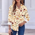 thumbnail image 6 of Abomasnow Womens Button Down Shirts Long Sleeve Wrinkle-Resistant Dress Shirts Casual V Neck Collared Tops Work Office Blouse, 6 of 6