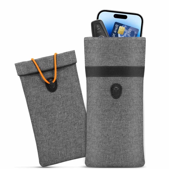 Faraday Bags for Phones, 2 Pack Go Dark Bags for Cell Phones, Signal Blocking Case, RFID Blocking Pouch for Privacy Protection