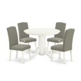 thumbnail image 2 of East West Furniture Dining Room Set Linen White, SHEN5-LWH-06, 2 of 6