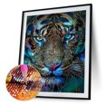thumbnail image 2 of Taladro de pintura de diamante 5D Kits de bricolaje Full Round Tiger Mosaic Resin Picture Crafts Hugtrwg Para estrenar, 2 of 9