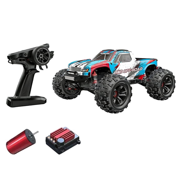1/16 Brushless RC Truck 4WD, 38 MPH Fast Remote Control Car, Off Road RC Car with 2.4GHz Radio, Metal Differential, Oil Shocks, RTR Hobby Grade Gifts for Adults