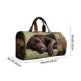 thumbnail image 3 of Homekingdee Quilted Multi-functional Travel Bag with Dog Embroidery - Sports Fitness Bag for Short-Distance Gym Workout Outdoor Activities, 3 of 6