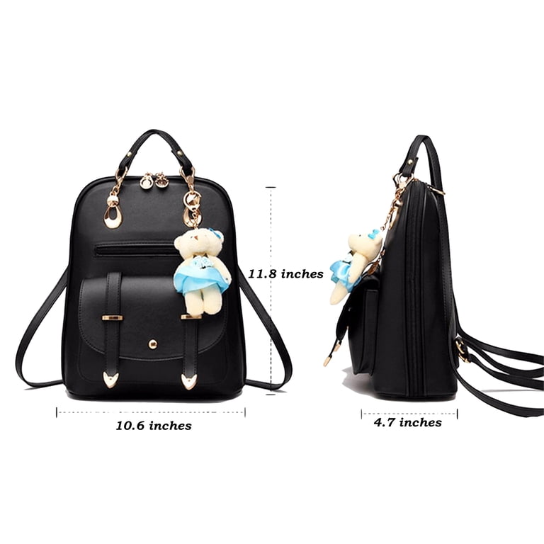 Classic Fashion Backpacks with Teddy Bear Charm - Walmart.com display picture 1