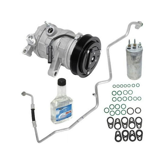 A/C Compressor Kit with Hose Assembly - Compatible with 2006 - 2007 Jeep Liberty 3.7L V6 VIN K MFI Electronic Naturally Aspirated SOHC GAS