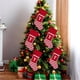 thumbnail image 5 of Adornos colgantes de Navidad, decoraciones navideñas, regalos de Navidad, letras grandes de Navidad, medias de Navidad, lindo colgante de árbol de Navidad a rayas, decoraciones navideñas, decorar, dec, 5 of 5