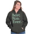 thumbnail image 5 of Best Mom Ever Mothers Day Present Zip Hoodie Sweatshirt Women Brisco Brands L, 5 of 6