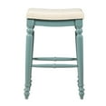 thumbnail image 4 of Hunter Blue Backless Barstool, 4 of 5