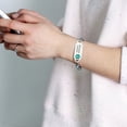 thumbnail image 3 of MetalJC Magnetic Stainless Steel Medical Alert ID Bracelet for Women, Engraved Penicillin Allergy, 3 of 7
