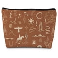 thumbnail image 1 of Bolsa de maquillaje Supwhd Vintage Western Cosmetic Bag para mujer, 1 of 5
