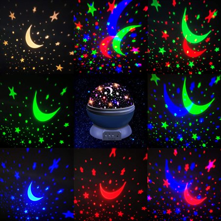 Veilleuse Enfant Etoile Projection Rotation A 360 Lampe Projecteur Lumiere Plafond Led Veilleuse Bebe 10 Modes De Couleur Cadeau Pour Bebe Cadeau D Anniversaire Noel Anniversaire Bleu Walmart Canada