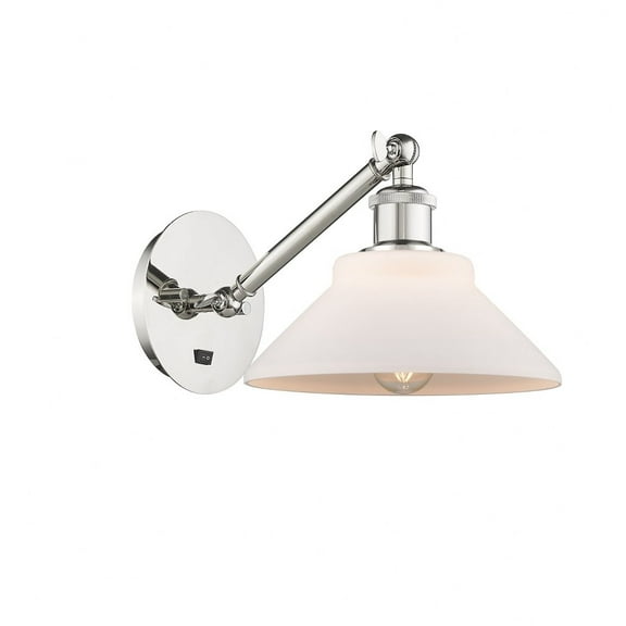 317-1W-PN-G131-LED-Innovations Lighting-Orwell - 1 Light Wall Sconce In Industrial Style-9.38 Inches Tall and 8.38 Inches Wide Polished Nickel Matte