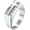 Silver, variant on Men's Stainless Steel Seal Holy Light Cross Retro Hip Hop Trending Domineering Holiday Gift Wedding Rings