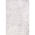 thumbnail image 4 of nuLOOM Grier SplashGuard Diamond Machine Washable Area Rug, 4' x 6', Grier Light Grey, 4 of 11