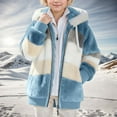 thumbnail image 2 of REDARER Kids Reversible Hooded Jacket, Two-Tone Color Block Coat for Girls & Boys, Zipper Pockets All Season Cozy Warm Outerwear,Size:11-12 Years, 2 of 6