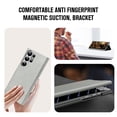 thumbnail image 3 of Allytech Magnetic Case for Samsung Galaxy S22 Ultra, Support Wireless Charging, Card Slot & Kickstand, [Comfortable Touch] Luxury PU Leather Anti-Fingerprint Shockproof Oil-Proof Flip Case - Gray, 3 of 7