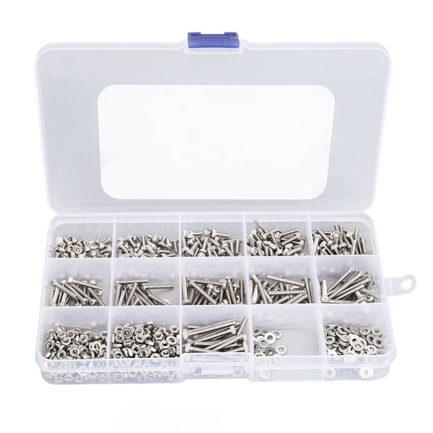 Kit surtido de tuercas métricas kit surtido de tuercas de acero inoxidable de 840 piezas para un mejor apriete ANGGREK Otros