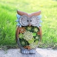 thumbnail image 2 of Unique Gift Choice, Owl Garden Statue with Hand-Painted Resin for Waterproof Solar Powered Outdoor Garden Decorations, 2 of 4