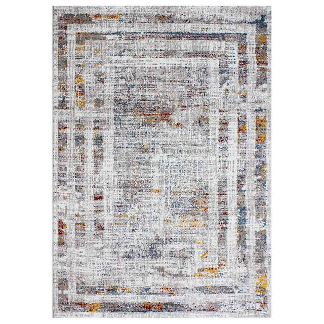 Tapete Alfombra Decorativa Luca Frame Multi Shaggy Corto 200x300 cm DIB CARPET & HOME TAPETE DECORATIVO LUCA FRAME MULTI 200X300 CM DE FACIL MANTENIMIENTO ALL200-0836/100