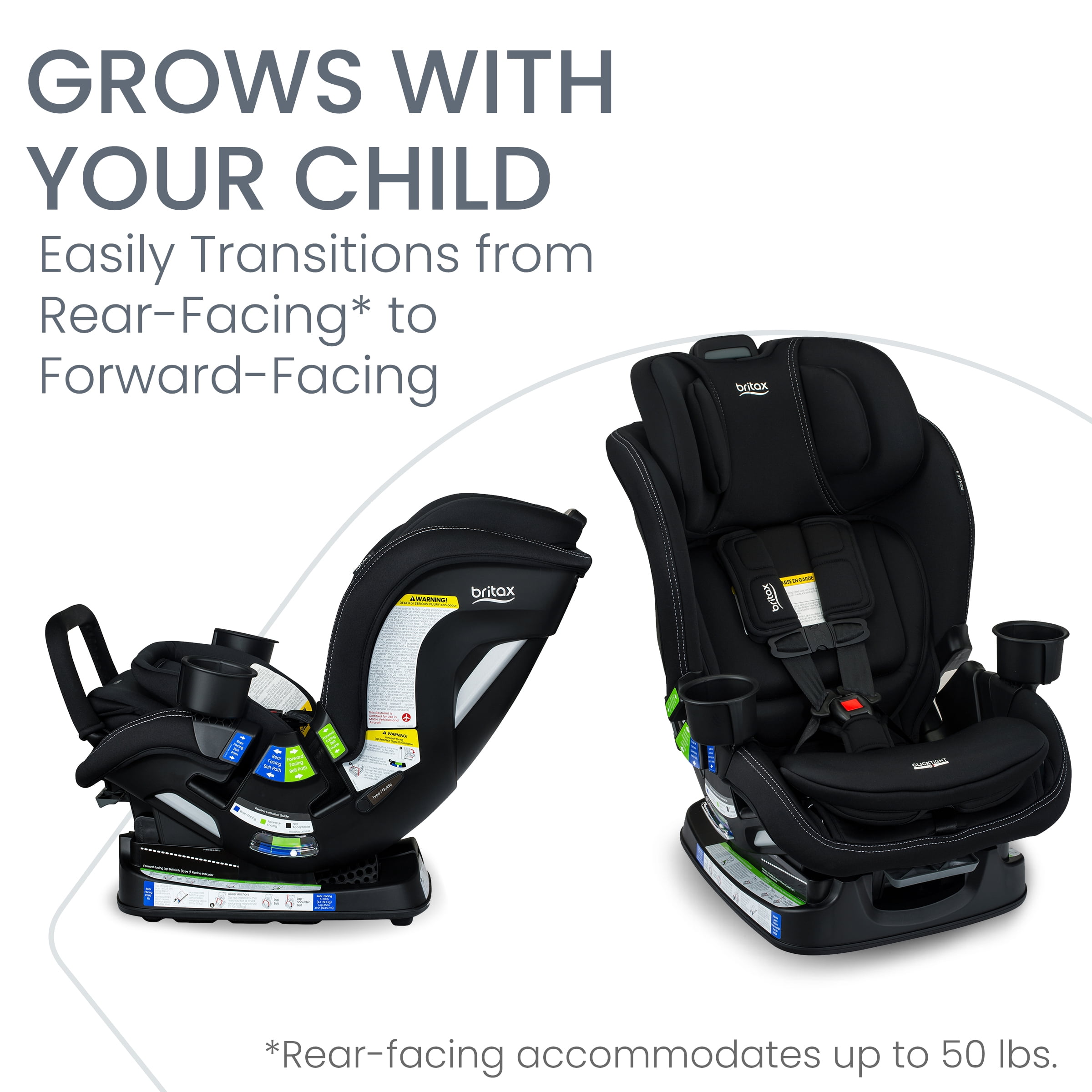 Britax Poplar S Convertible Car Seat, Onyx