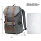 thumbnail image 2 of Mochila para computadora portátil KAUKKO 15.6 pulgadas EP5-11-Grey2PC, 2 of 5