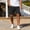 Black, variant on Men's Solid Button Pocket Cargo Shorts, Elastic Waist Design, Outdoor Casual Stylish Shorts Gray XXL