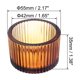 thumbnail image 2 of Uxcell 2 Pcs Soporte para Velas de Té Soporte para Velas de Vidrio para Decoración de Centro de Mesa Marrón, 2 of 6