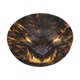 thumbnail image 1 of Balery Cool Black Gold Dragon Fundas de asiento para taburete de bar redondo de tela de terciopelo ajustables que protegen de arañazos y manchas para sillas de 14 a 17 pulgadas.-13 inch, 1 of 7