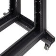 thumbnail image 5 of NavePoint 42U 4 Post Server Rack – Open Frame Rack for 19 Inch Equipment, Adjustable Depth 4-Post Network Rack with Casters Wheels, 42U Server Rack 881lbs Capacity, Black, 5 of 5