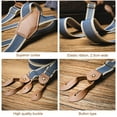 thumbnail image 3 of lixuesong Vintage British Styles Buttons Suspenders Adjustable Length Antiskid Suspenders for Men and Women, 3 of 3