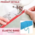 thumbnail image 4 of Banda Elástica Uxcell, Cuerda Elástica Plana de Poliéster para Costura y Proyectos de DIY Azul 1/8 pulgada x 50 Yards, 4 of 7