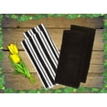 thumbnail image 5 of 4-Piece Kitchen Towels Solid Black & Stripe Terry Towel Real Living, 5 of 7