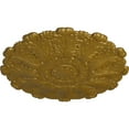 thumbnail image 3 of 31"OD x 1 1/2"P Durham Ceiling Medallion (Fits Canopies up to 4 1/4"), Hand-Painted Gold, 3 of 6