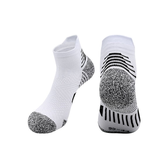 Gytharion Kids Cushioned Sports Socks Breathable Wicking Running Quarter Socks Non-Slip Terry-lined Socks for Boys and Girls,5Y-16Y