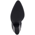 thumbnail image 4 of AQUA COLLEGE Womens Black Pull Tab Padded Winder Pointed Toe Block Heel Zip-Up Leather Booties 11, 4 of 4