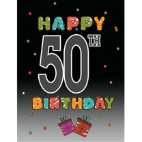 Carolines Treasures Happy 50Th Birthday Flag Garden Size
