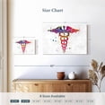 thumbnail image 4 of Elephant Stock Colorful Caduceus Wall Art - Horizontal Canvas Wall Art - Living Room Wall Decor - Profession Canvas - White And Yellow Decor - 24" x 16", 4 of 8