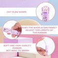 thumbnail image 4 of Cute cat paw erasers, 4 pcs retractable cartoon eraser for kids Kawaii push-pull rubber pen erasers pen-shaped erasers (4 colors), 4 of 5