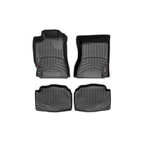 WeatherTech Custom Fit FloorLiners compatible with 2003-2008 Subaru Forester - 1st & 2nd Row (2-pc. Rear Liner), Black