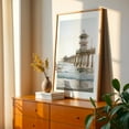 thumbnail image 2 of HB Pier 02 - Huntington Beach California Photography Ocean Beach Sunset Coast Waves Architecture Oak Framed Wall Art Print 12 x 18 inches, 2 of 59