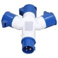 thumbnail image 4 of Waterproof Outlet, Industrial Socket 3 Way PC Brass Wide Application  For Indoor HR-1013,HR-1014, 4 of 8