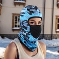 thumbnail image 5 of Unique Bargains 1 Pc Camouflage Balaclava Face Mask Dark Blue, 5 of 5