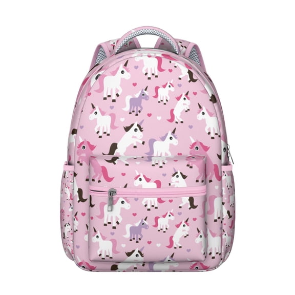Sparkle Unicorn Print Backpack - Waterproof Durable School Bookbag Lightweight Daypack for Travel and Daily Use,Large Capacity Travel Daypack for Commuting, Campus, Work and Weekend Trips