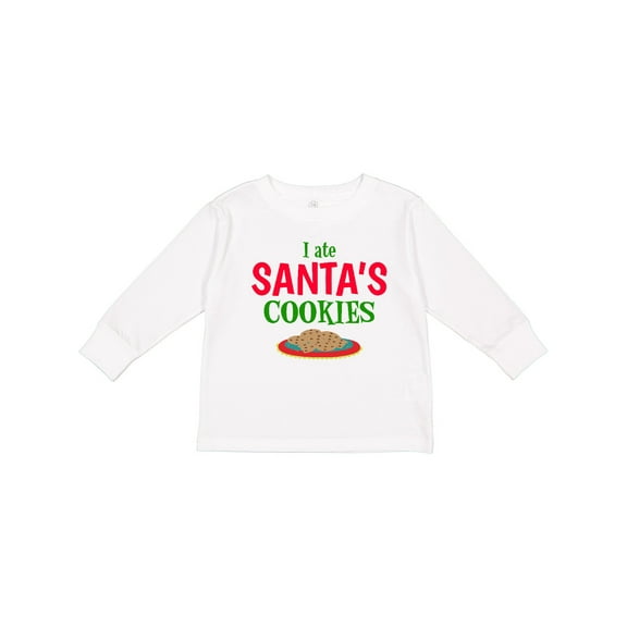 Inktastic I Ate Santas Cookies Boys or Girls Long Sleeve Toddler T-Shirt