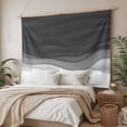 thumbnail image 3 of Ombre Waves Tapestry for Bedroom Wall Hanging Tapestry, Abstract Art Gradient Black Modern Ceiling Backdrop Tapestries Poster Blanket Wall Decor for Teens Room Living Room Dorm 59" x 90", 3 of 8