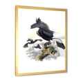 thumbnail image 2 of Designart 'Ancient Australian Birds XVI' Traditional Framed Art Print, 2 of 4