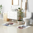 thumbnail image 6 of Yayeee Bath Rug for Bathroom Floor Non Slip Rectangle Fluffy Soft Absorbent Mat, 16"x24", Gray Cute Dog Artist, 6 of 7