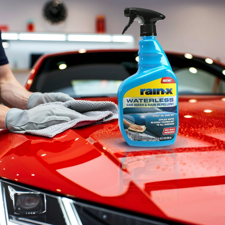 Rain-x Waterless Car Wash & Rain Repellent 32 fl oz, - 620100W